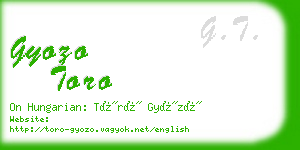 gyozo toro business card